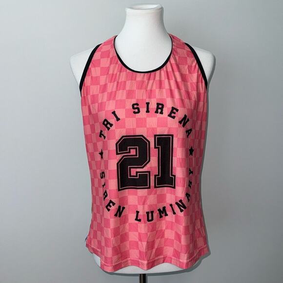 Tri Sirena Running Racer Back Tank Top UPF 35 Women's Large - Picture 1 of 5
